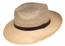 Golden traveller Panama hat crushable rollable side