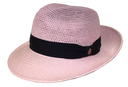 Truffaux rose Traveller Panama hat rollable packable crushable and beautiful